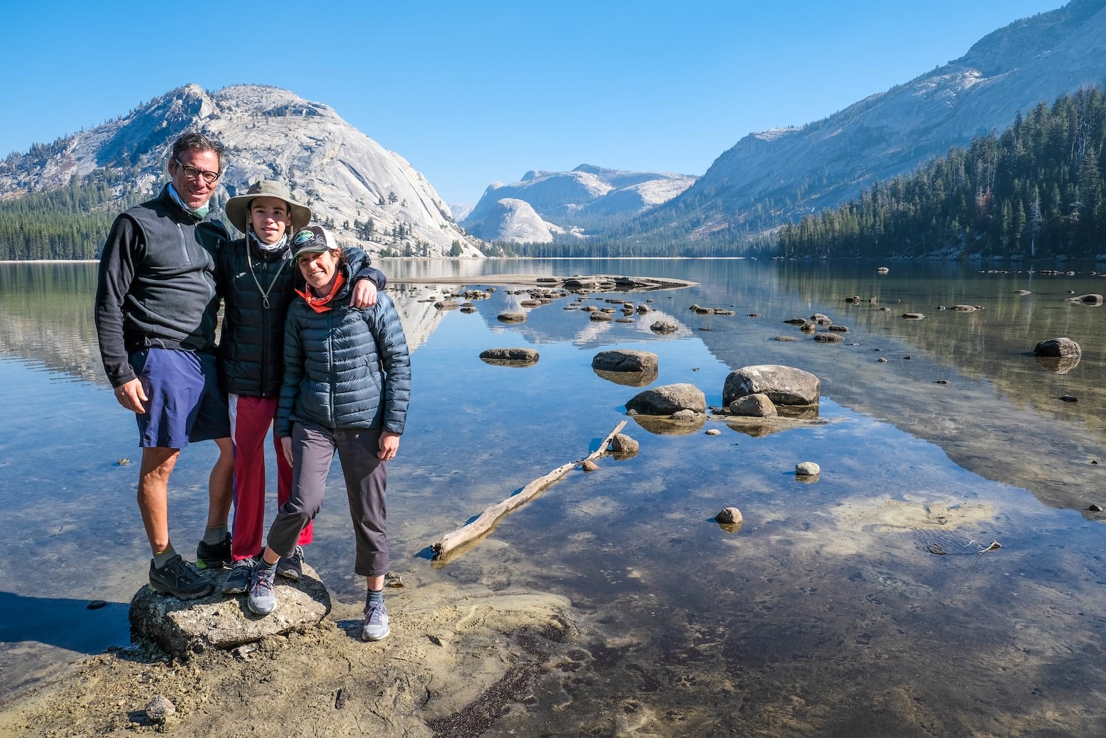 Family at Tenaya Lake