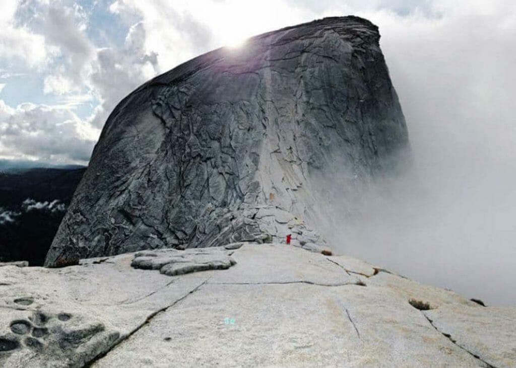 Getting ready to summit Half Dome