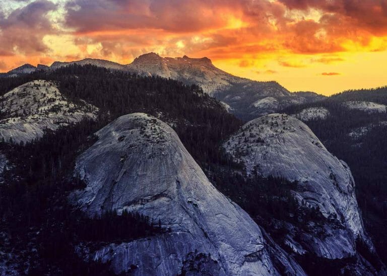 North Dome Sunrise, Yosemite National Park, California