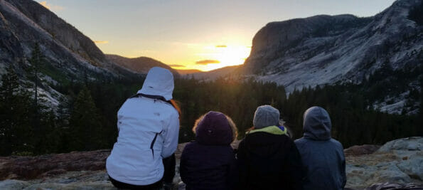 view from one of our Yosemite Guided Backpacking Tours