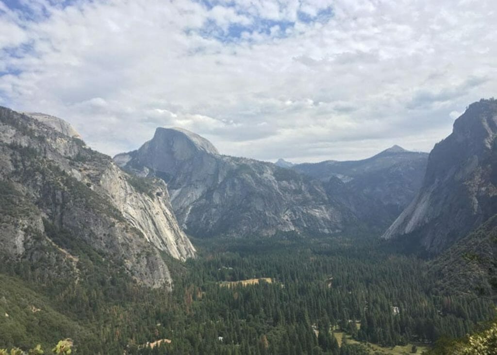 valley views on our Yosemite backpacking trip