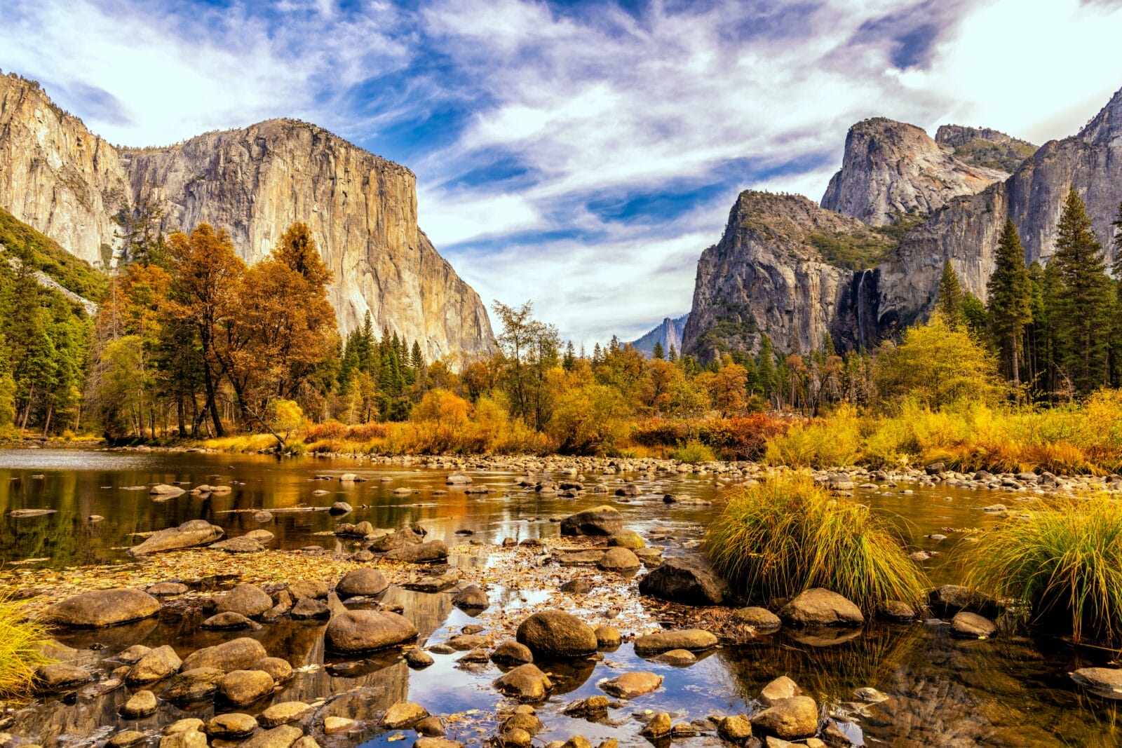 Valley View, a classic Yosemite Valley photo op, taken in the fall.