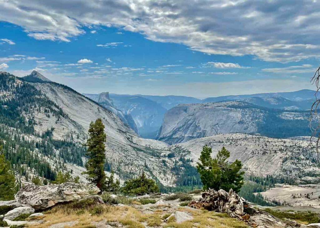 view from the top - guided yosemite backpacking tour