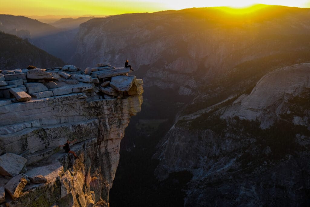 Half Dome Summit at Sunset