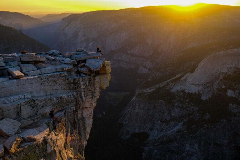 Half Dome Summit at Sunset