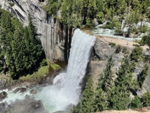 Vernal Fall viewed from above.