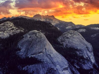 North Dome Sunrise, Yosemite National Park, California