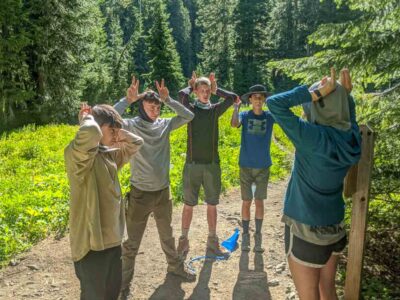 Having fun on a Teen Summer Adventure in Olympic National Park