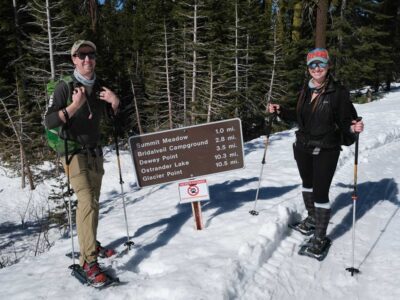 Yosemite Snowshoeing guests